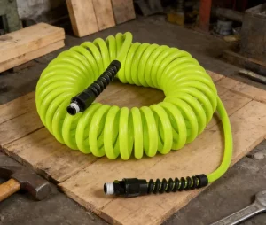 Flexible Recoil Polyurethane Pneumatic Hose 1 4 in X 25 Ft Lightweight Compressor Air Line