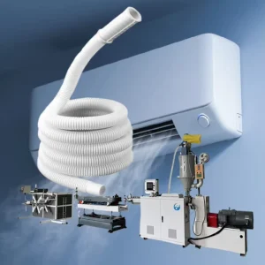 Flexible Transparent Corrugated PE Air Conditioner Drain Plastic Outlet Pipe Making Machine for Waste Water Air Conditioner