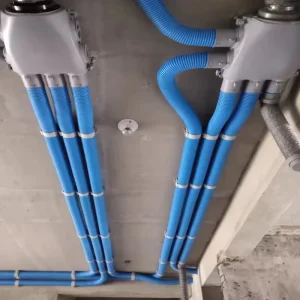 Free Design Strong Bend Ability Fresh Air System Pipe Double Wall Plastic Corrugated HVAC Ventilation PE Flexible Ducts