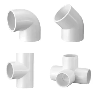 Free Sample Manufacturer Prices PVC Pipe Fitting for Water Supply 45 90 Degree Elbow High Quality Y Tee UPVC Pipe Fitting