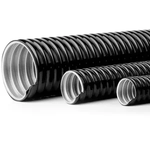 Free Sample Split Double Wall Insulation Galvanized Steel Corrugated Hose Flexible Conduit UV Rated JUWANTE JS 122