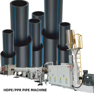 Full Automatic Single screw ABS HDPE LDPE PE PP PPR Pipe Tube Production Machine Underground Water Pipe Plastic Extruder Line
