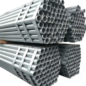 GI Galvanized Steel Round Pipe 20mm 25mm 0.6mm 1mm Greenhouse Carbon Steel Tube for Farm Fence Solar Mounting Project
