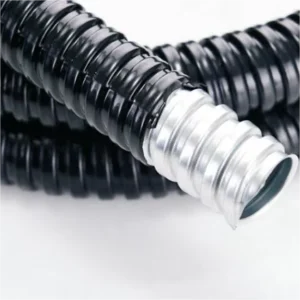 Galvanized Steel PVC Coated Flexible Conduit High Flexibility Wavy Shape Metal Tubing for Electric Cable Protection
