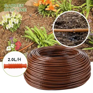 Garden Drip Line 6mm Drip Irrigation Pipe 1/4” Inch Tree Watering for Agriculture Drip Irrigation System