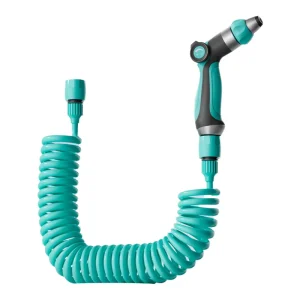 Garden Flower Lawn Watering Irrigation Hose Pipe Coiled Spiral EVA PVC Plastic CNS 33ft 50ft 65ft Water Garden Hose Car Wash