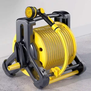 Garden Hose Reel Water Pipe Car Roll Rope Storage Rack for Garden Lawn Farm Car Washes
