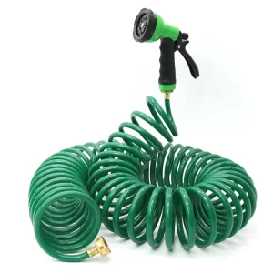 Garden Hose With 10 Mods Water Spray Nozzle EVA or PE Material Recoil Garden Water Hose Fo