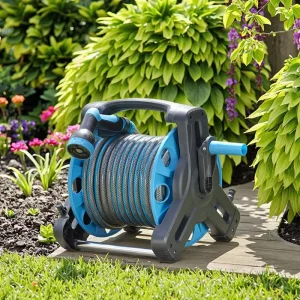 Garden Hoses Reels High Quality Durable Plastic Retractable Portable Wall High Pressure Water Garden Hose Reel Cart
