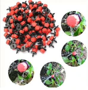 Garden Irrigation 0-120 L/h Flow Adjustable Emitter Irrigation Dripper for PE Pipe Farm Irrigation System