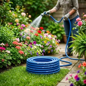 Garden Water Hose Reel 30m 50m 100ft Heavy Duty Green Garden Water Hose Reel PVC Collapsible Garden Hose