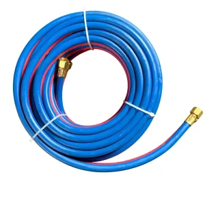 General Purpose Industrial PVC Oxygen Acetylene Hoses 10mm Diameter Blue Black Multi Scenario Applicable
