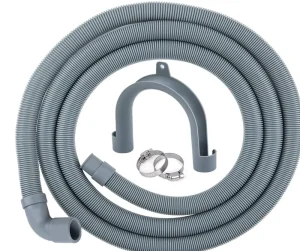 Gray Anti Explosion Inlet Flexible Plastic Hose for Washing Machines Includes Gray Connector Extension Pipe Rubber Hoses Product