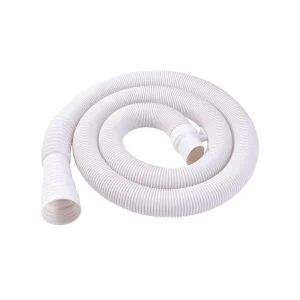 Grayish Semi Automatic Washing Machine Drain Hose Flexible PP Wave Washer 1.5M for Bathroom Washroom Use