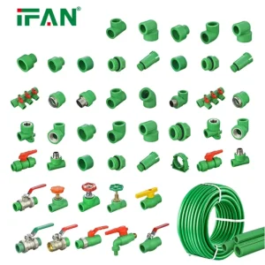 Green PPR Pipe Fitting 20mm 25mm 32mm Tuyau PPR Raccords PPR Coupling Elbow Tee PN25 PPR Fittings