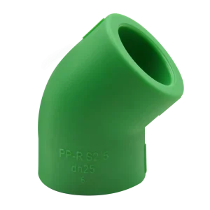 Green PPR Plastic Plumbing Pipe Accessories Smooth Surface Water Supply Fittings
