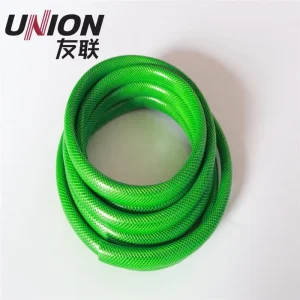 Green PVC Fiber Reinforced Garden Hose Durable Anti UV Water Hose For Lawn Watering And Household Cleaning