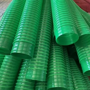 Green PVC Plastic Reinforced Hose Pipe for Rice Mill Machine and Breed Equipment