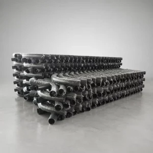 Grey PVC Elbow Durable Robust for South African Power Projects Underground Cable Ducting 10~+70 Custom Sizes