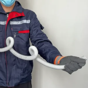 Grey PVC Flexible Conduit HD MD Plastic Pipe OEM ODM Meeting AS NZS2053 IEC61386 JG3050 BS4607