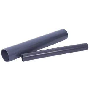 Grey UPVC Plastic Tubes 50 200mm Diameter PVC Options Flexible Drain Municipal Sewer Pipe Fittings Butt Fusion for Water