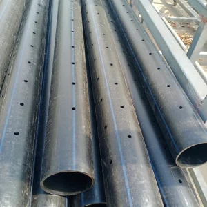 HDPE 6 Inch Perforated Pipe Plastic Tube With Holes Drainage PE Seepage Pipe 4INCH Price