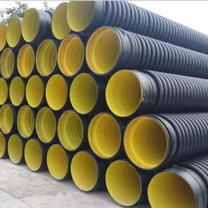 HDPE Carat Pipe Super Ring Stiffness DN300 Reinforced Structure Municipal Rainwater Collection Pipeline
