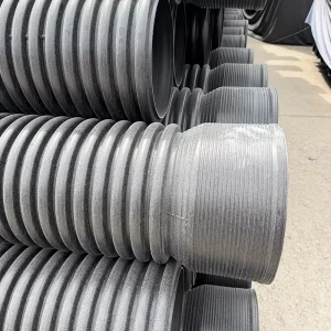 HDPE Corrugated DWC Pipe Rainwater Drainage DN 500 600 800 Durable PE Pipe with 50 Year Lifespan