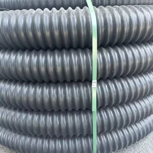HDPE Corrugated Flexible Plastic Tubes Electric Fiber Optic Cable Protection