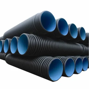 HDPE Double Layer Corrugated Drainage Pipes 300mm Plastic Tubes SN4 SN8 Series High Pressure Durable