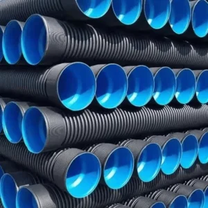 HDPE Double Wall Corrugated Culvert Pipe Durable Flexible Polyethylene Drainpipe 4-48 Inch