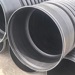 HDPE Double Wall Corrugated DWC Plastic Tubes Flexible PE Irrigation Water Drainage Pipe With Socket Connection