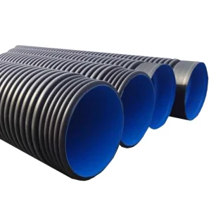 HDPE Double Wall Corrugated Drainage Pipe 200mm 800mm Durable Flexible Road Culvert Heat Resistant