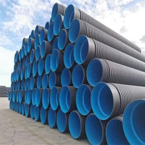 HDPE Double Wall Corrugated Drainage Pipe High Pressure Durable ISO Standard with Custom Sizes 50mm 800mm