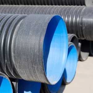 HDPE Double Wall Corrugated Drainage Pipe SN8 600MM 800mm 1200mm DWC Pipe GB/T 19472.1 High Compressive Strength Plastic