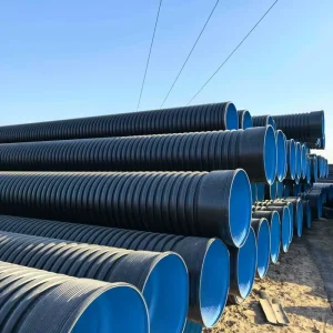 HDPE Double Wall Corrugated Drainage Pipe Underground Sewer Cable Protection Conduit Duct Roll