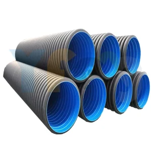 HDPE Double Wall Corrugated Drainage System Sewage Pipe Agricultural Irrigation Perforated Plastic Culvert Pipe