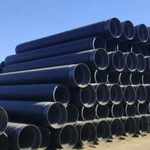 HDPE Double Wall Corrugated Durable Flexible Polyethylene Drainage Pipe for Municipal Sewer System SN8