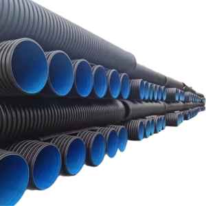 HDPE Double Wall Corrugated Flexible High Pressure Large Diameter Municipal Sewer Drainage Pipe CE Standard