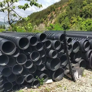 HDPE Double Wall Corrugated PE Drainage Pipe HDPE Plastic Culvert Pipe
