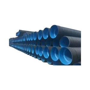 HDPE Double Wall Corrugated PE Pipes 6mm High Pressure Flexible Durable 6 18 Inch Rubber Ring Eco Friendly 50 Year Lifespan