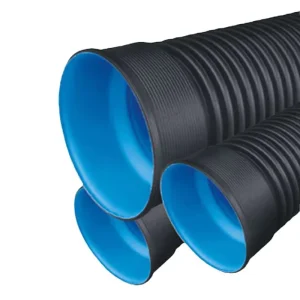 HDPE Double Wall Corrugated PE Pipes 6mm Non Pressure Flexible Durable Anti Corrosion 6 18 Inch Plastic Culvert Drainage 50 Year