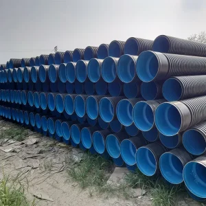 HDPE Double Wall Corrugated PE Tube Smooth Moulded Municipal Sewer System Drainage PE Rain Sewer Polyethylene PE Pipe