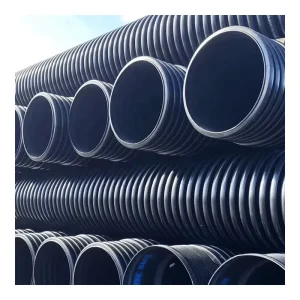 HDPE Double Wall Corrugated Pipe 10 Inch Black Plastic Drain Culvert Pipe Prices