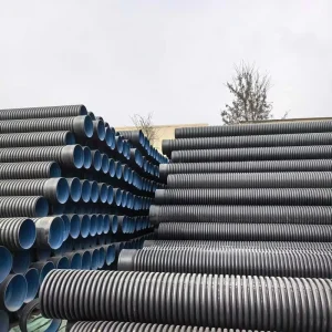 HDPE Double Wall Corrugated Pipe DN200 for Underground Drainage Sewer Cable Protection System