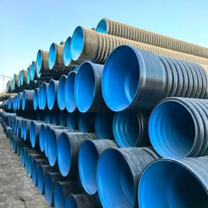 HDPE Double Wall Corrugated Pipe DN300 for Road Culvert Drainage Underground Water Discharge