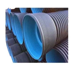 HDPE Double Wall Corrugated Pipe DN630 SN8 6 Inches 300 500 800 1000 mm High Pressure Durable Drainage