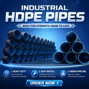 HDPE Double Wall Corrugated Pipe High Density Polyethylene Corrugated Drainage Pipe for Sewer Waste Water Drainage