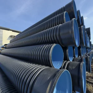 HDPE Double Wall Corrugated Pipe ISO Standard High Pressure Durable for Municipal Drainage & Sewerage