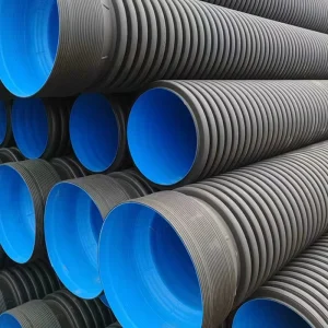 HDPE Double Wall Corrugated Pipe PE Plastic Pipe ISO Standard for Municipal Drainage and Sewerage